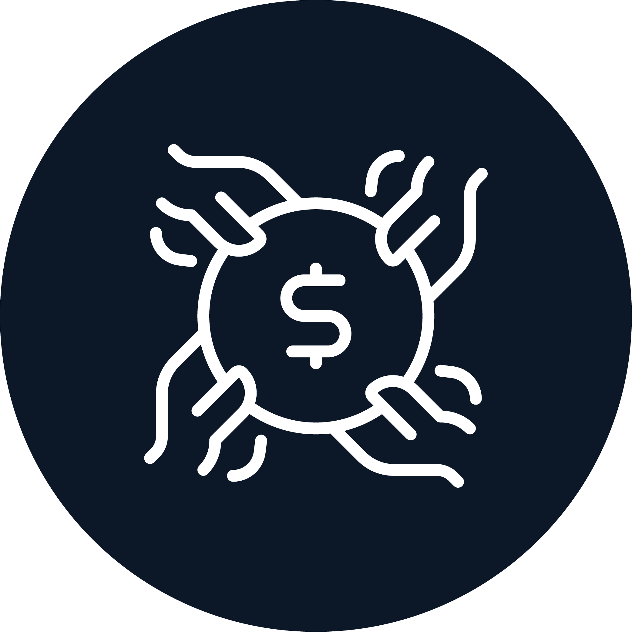 Icon depicting people receiving capital.