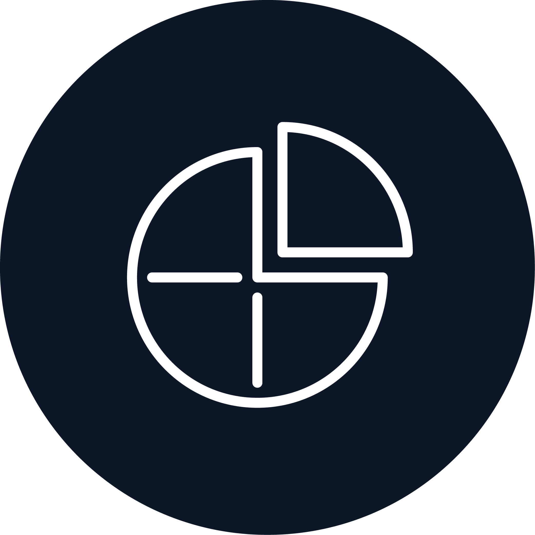 Icon depicting a sector being prioritized.