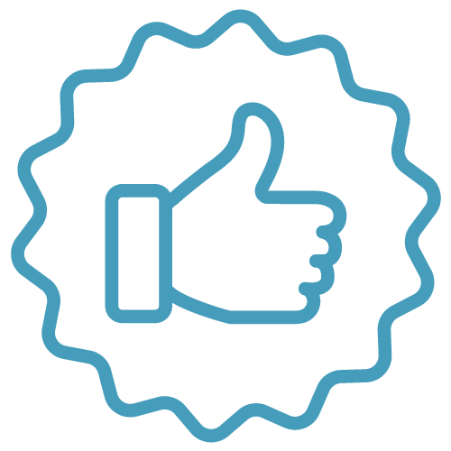 Thumbs-up icon.